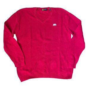 Alabama Football Men's L Pima Cotton Sweater The Locker Room Red V-Neck